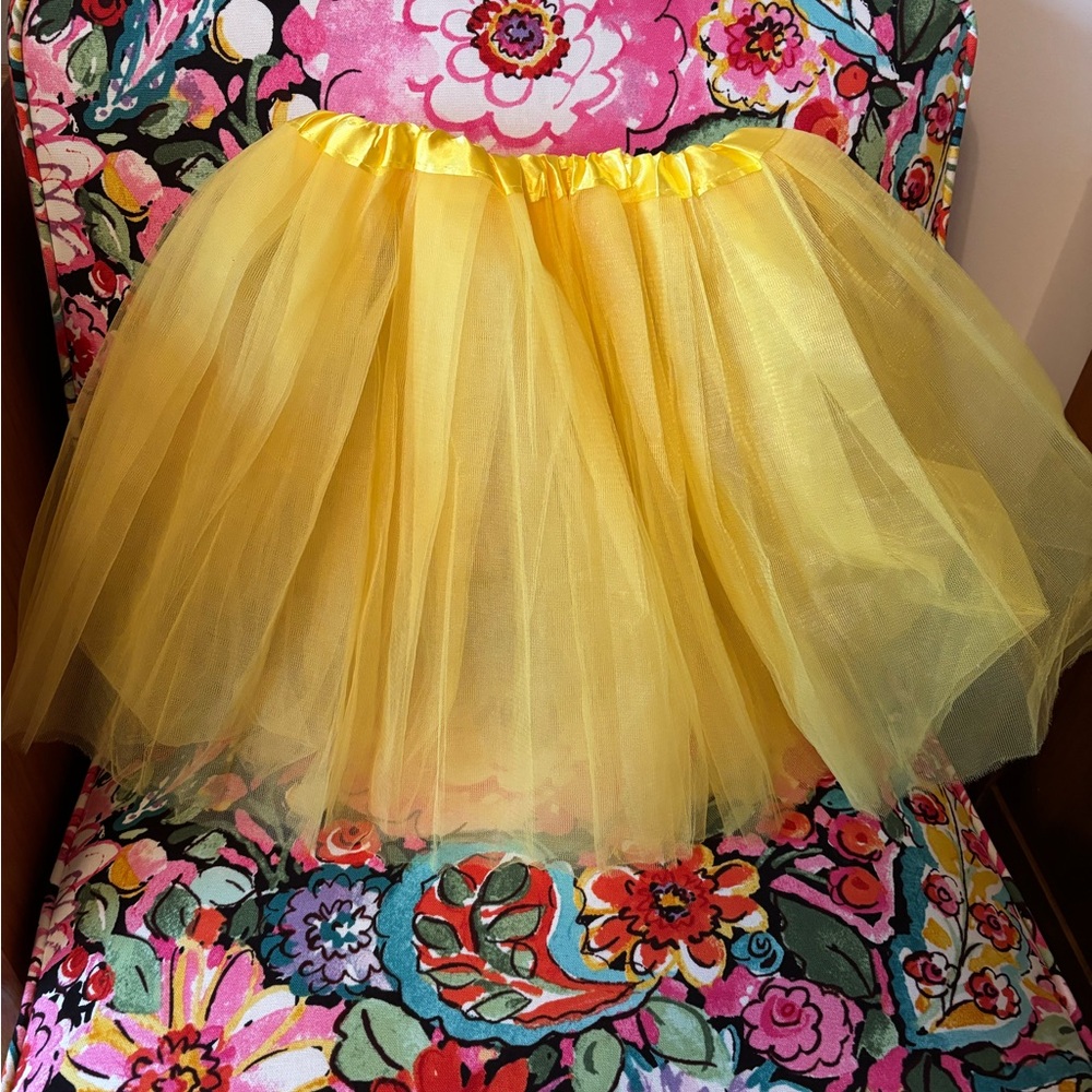 Yellow Tulle Skirt